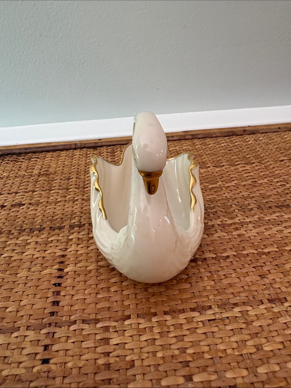 Lenox Small Gold & Cream Swan Trinket Dish, Weddings - Picture 7 of 8
